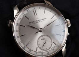 Moritz Grossmann GMT MG002155 (2019) - Silver dial 41 mm White Gold case