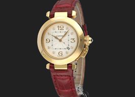 Cartier Pasha W3013456 (Onbekend (willekeurig serienummer)) - Wit wijzerplaat 35mm Geelgoud