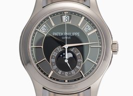 Patek Philippe Annual Calendar 5205G-010 (2012) - Zwart wijzerplaat 40mm Witgoud