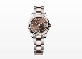 Rolex Datejust 278341RBR (2025) - Brown dial 31 mm Gold/Steel case