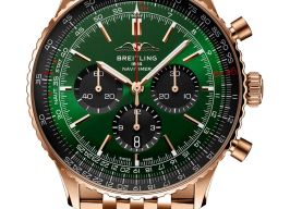 Breitling Navitimer 01 (46 MM) RB0137241L1R1 (2026) - Groen wijzerplaat 46mm Roodgoud
