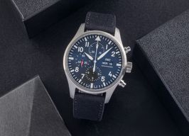 IWC Pilot Chronograph IW377709 (Unknown (random serial)) - Black dial 43 mm Steel case