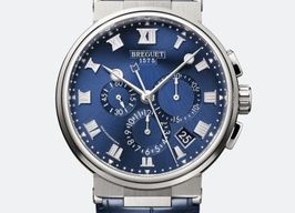 Breguet Marine 5527TI/Y1/9WV (2024) - Blauw wijzerplaat Onbekend Titanium