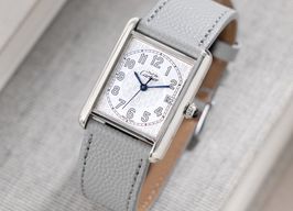 Cartier Tank 2414 (Onbekend (willekeurig serienummer)) - Wit wijzerplaat 26mm Zilver