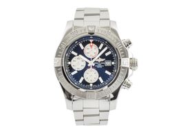 Breitling Super Avenger II A13371 (2015) - Zwart wijzerplaat 48mm Staal