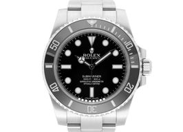 Rolex Submariner No Date 114060 (2014) - Black dial 40 mm Steel case