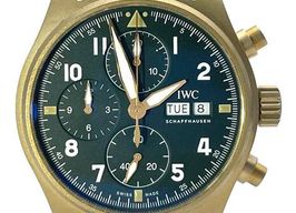 IWC Pilot Spitfire Chronograph IW387902 (2024) - Green dial 41 mm Bronze case