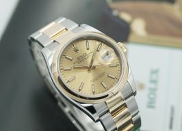 Rolex Datejust 36 126203 (2020) - Champagne dial 36 mm Gold/Steel case