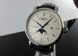 Mühle Glashütte Panova M1-44-05-LB (2024) - Wit wijzerplaat 42mm Staal