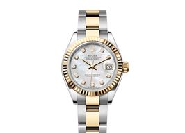 Rolex Lady-Datejust 279173 (2024) - Wit wijzerplaat 28mm Goud/Staal