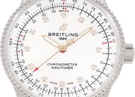 Breitling Navitimer A17395211A1P1 (2024) - Wit wijzerplaat 35mm Staal