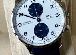 IWC Portuguese Chronograph IW371620 (2024) - Wit wijzerplaat 41mm Staal