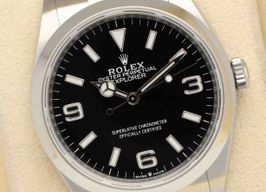 Rolex Explorer 124270 (2023) - Zwart wijzerplaat 36mm Staal