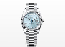 Rolex Day-Date 40 228236 (2023) - Blauw wijzerplaat 40mm Platina