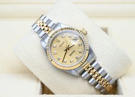 Rolex Lady-Datejust 69173 (1999) - Turquoise dial 26 mm Gold/Steel case