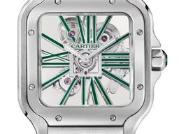 Cartier Santos WHSA0028 (2026) - Transparent dial 48 mm Steel case