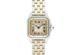 Cartier Panthère 6692 (1985) - White dial 22 mm Gold/Steel case
