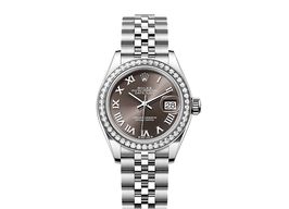 Rolex Lady-Datejust 279384RBR (2025) - Grey dial 28 mm Steel case