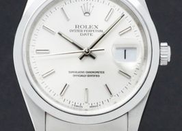Rolex Oyster Perpetual Date 15200 (1999) - Zilver wijzerplaat 34mm Staal