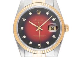 Rolex Datejust 36 16233 (1990) - Red dial 36 mm Gold/Steel case