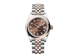 Rolex Lady-Datejust 279161 (2025) - Bruin wijzerplaat 28mm Staal