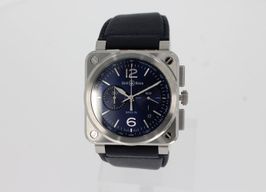 Bell & Ross BR 03-94 Chronographe BR0394-BLU-ST/SCA (2025) - Blue dial 43 mm Steel case