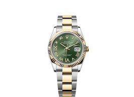 Rolex Datejust 36 126233 (2025) - Green dial 36 mm Gold/Steel case