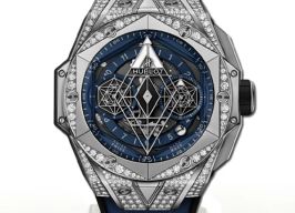 Hublot Big Bang Sang Bleu 418.NX.5107.RX.1604.MXM20 (2024) - Blauw wijzerplaat 45mm Titanium