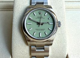 Rolex Oyster Perpetual 28 276200 (2025) - Green dial 33 mm Steel case