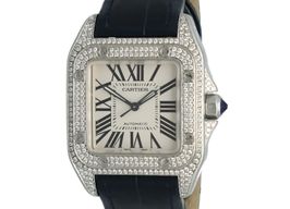 Cartier Santos 100 2878 (2008) - White dial 33 mm Steel case
