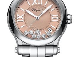 Chopard Happy Sport 278559-3025 (2026) - Roze wijzerplaat 36mm Staal
