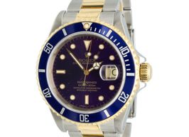 Rolex Submariner Date 16613 (1991) - Purple dial 40 mm Gold/Steel case