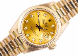 Rolex Lady-Datejust 69178 (1991) - Champagne dial 26 mm Yellow Gold case