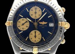 Breitling Chronomat B13050.1 (1995) - Blue dial 39 mm Gold/Steel case