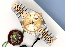 Rolex Datejust 36 16233 (1995) - Champagne wijzerplaat 36mm Goud/Staal