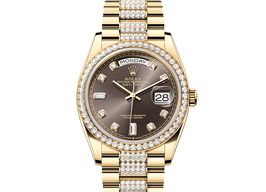 Rolex Day-Date 36 128348RBR (2025) - Grijs wijzerplaat 36mm Geelgoud