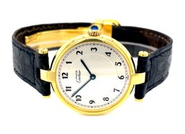 Cartier Ronde Vermeil 590003 (Onbekend (willekeurig serienummer)) - Wit wijzerplaat 30mm Zilver