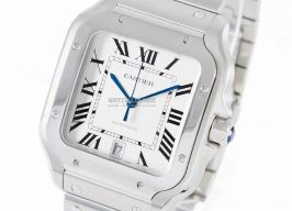Cartier Santos WSSA0009 (2020) - White dial 40 mm Steel case