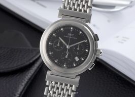IWC Da Vinci Chronograph IW372805 (2000) - Zwart wijzerplaat 37mm Staal