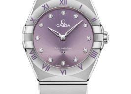 Omega Constellation Quartz 131.10.28.60.60.002 (2026) - Paars wijzerplaat 28mm Staal