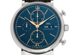 IWC Portofino Chronograph IW391036 (2020) - Zilver wijzerplaat 42mm Staal