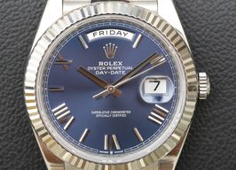 Rolex Day-Date 40 228239 (2021) - Blue dial 40 mm White Gold case