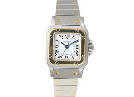 Cartier Santos 0902 (1995) - White dial 24 mm Gold/Steel case