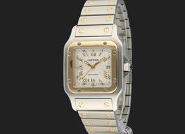Cartier Santos Galbée 2319 (1998) - Silver dial 29 mm Gold/Steel case
