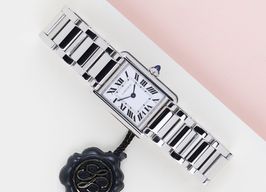 Cartier Tank WSTA0051 (2023) - White dial 30 mm Steel case
