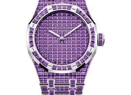 Audemars Piguet Royal Oak Selfwinding 15514BC.AY.1284BC.01 (2025) - Purple dial 41 mm White Gold case