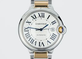 Cartier Ballon Bleu 42mm W2BB0022 (Onbekend (willekeurig serienummer)) - Zilver wijzerplaat 42mm Staal