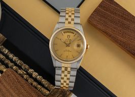 Tudor Prince Date Day 94613 (1982) - Zilver wijzerplaat 36mm Staal