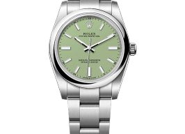 Rolex Oyster Perpetual 34 124200 (2025) - Groen wijzerplaat 34mm Staal