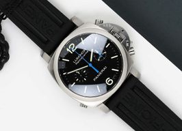 Panerai Special Editions PAM00362 (Onbekend (willekeurig serienummer)) - Zwart wijzerplaat 44mm Staal